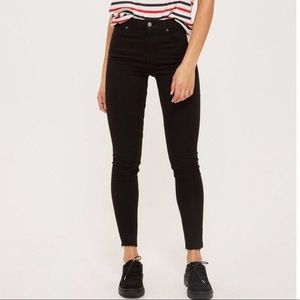 topshop black jamie jeans petite
